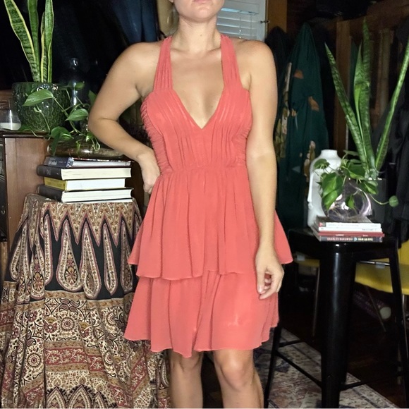 NWT H&M Halter Pleated Cocktail Dress - Picture 5 of 6